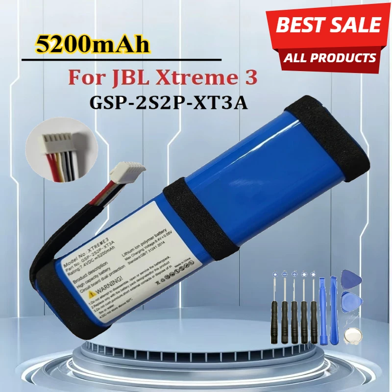 

New 7.2v 5200mAh For JBL Xtreme 3 Xtreme3 Lithium Ion Polymer Battery For JBL Xtreme 3 Original Bluetooth Speaker Batteria