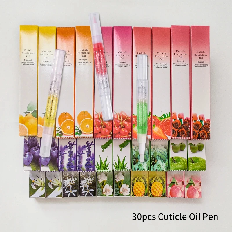 30pcs Cuticle Oil Nail Care Nutrition Oil Pen Nails Repair Hand Cuticle Manicure Treatment Nail Strengthening Care Product Set