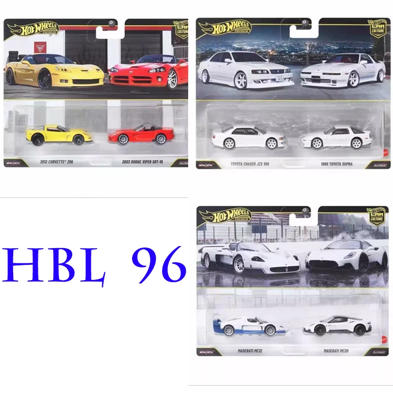 

Premium Hot Wheels Genuine Car Culture 1:64 Models Toyota Supra Chaser Maserati Corvette Dodge Viper Auto Toys for Boys Present
