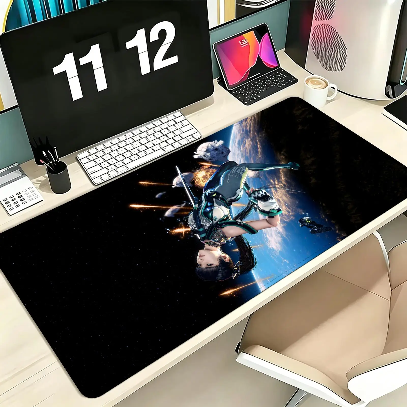 Stellar Blade  Pro E-Sports XXL Gaming Mousepad Extra Large Non-Slip Stitched Edge Keyboard Laptop Desk Mat For PC Gamer