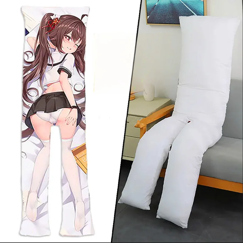 

Custom Design Dakimakura Cotton Filled Anime Waifu Sexy Girl Body Pillow Split Leg with Hole for Onahole Genshin Hutao 50X150cm