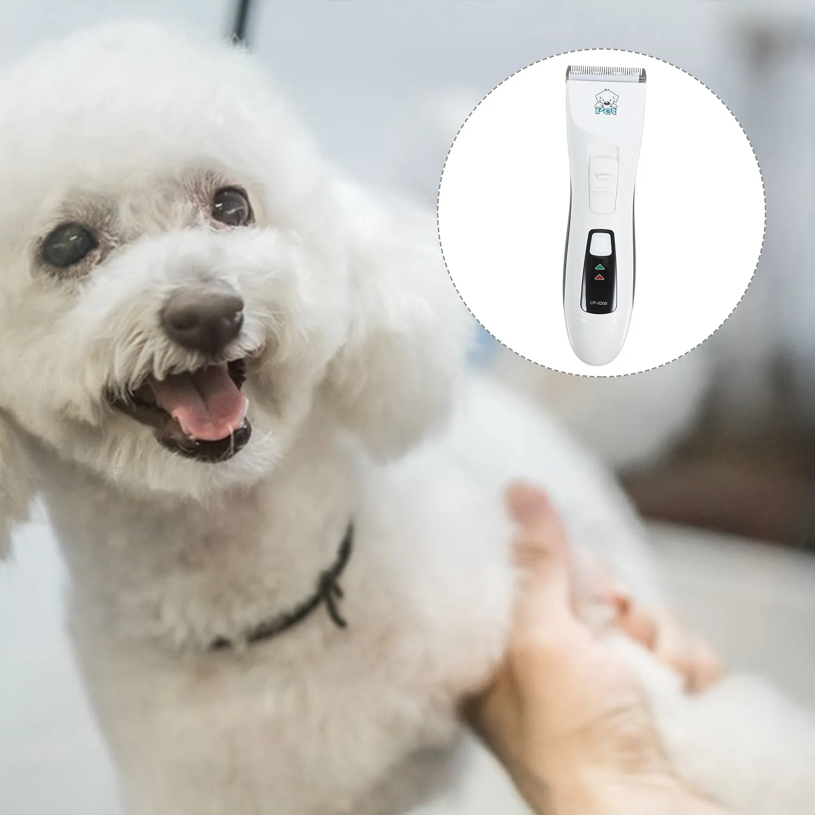 

Pet Hair Trimmer Kit Dog Clippers Grooming Tool Usb Charging Low Noise Ceramic Blade For Ear Face Butt Hair Removal