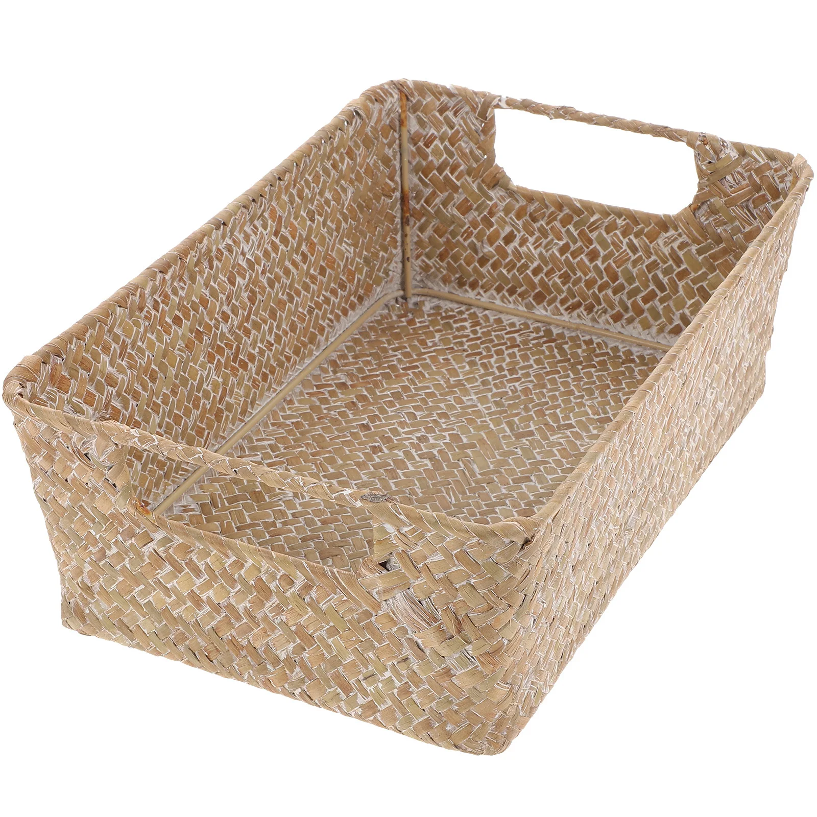Cestino per il pane intrecciato a mano Cestino portaoggetti multifunzione Contenitore per snack per frutta per la casa Fornitura da tavolo resistente all'usura
