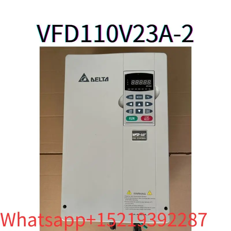 

second-hand VFD110V23A-2 frequency converter VE series 11KW 220V maximum frequency 3333.3 Hz tested ok