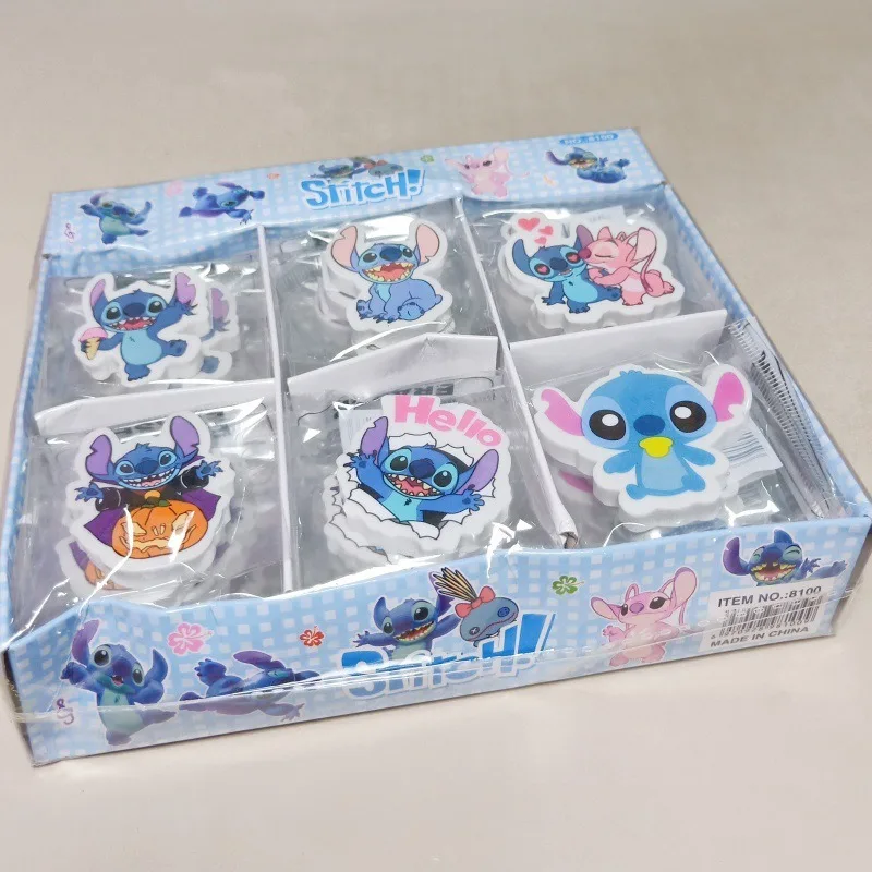 Disney-Lilo & Stitch Creative Toy Erasers, Borrachas Cute Cartoon Infantil, Presente de Natal Kawaii, Prêmios para Estudantes, Anime