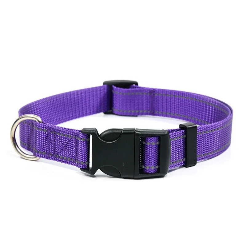 Reflektierendes Nylon-Hundehalsband mit Verstellbarem Schnellverschluss in Verschiedenen Farben für Tägliche Spaziergänge und Anti-Verlust-Schutz – Detail 19