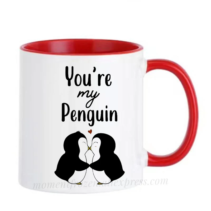 Penguin Coffee Mugs, Milk Juice, Beverage Drinkware, Creative Gift, Tableware, Home Decal, Tea Art Teaware