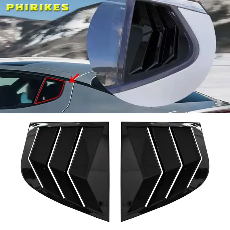 Für Kia Stinger 2018 2019 2020 2021 2022 2023 2024 Auto Hinten Fenster Lamellen Shutter Abdeckung Außen Seite Vent Trim scoop Aufkleber