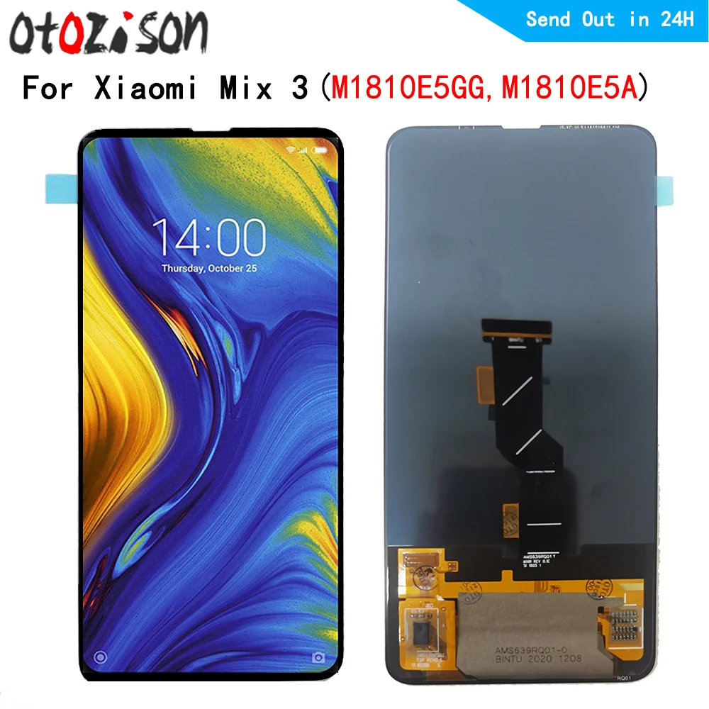 

ЖК-дисплей AMOLED 6,39 дюйма для Xiaomi Mix 3 M1810E5A M1810E5GG, ЖК-дисплей с сенсорной панелью, дигитайзер с рамкой в сборе для Mix3