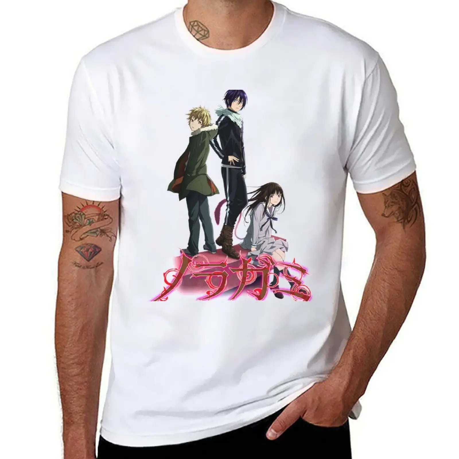 Noragami 3 تي شيرت رجل تي شيرت جرافيك تي شيرت طباعة مخصصة تي شيرت