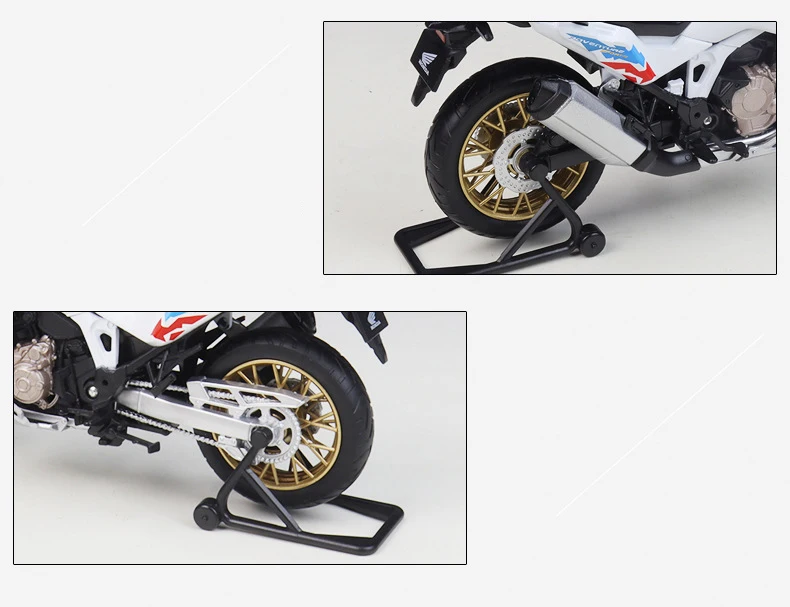 WELLY 1/12 HONDA Africa Twin Adventure Sports Legierungs-Motorradmodell Fahrzeugsammlung Stoßdämpfer Offroad-Motorradmodell – Detail 10