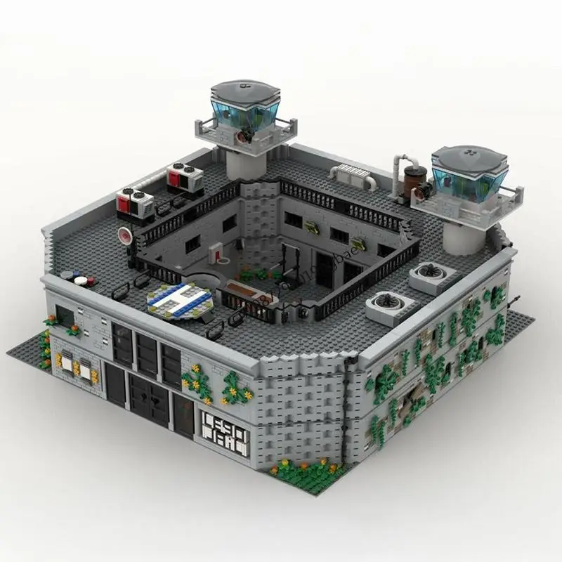 Nuovo 6738PCS Città di Vendita Caldo Street View Moc Modulare Prigione Massima Modello Building Block Fai Da Te Idee Creative KidToy Regalo Di Compleanno