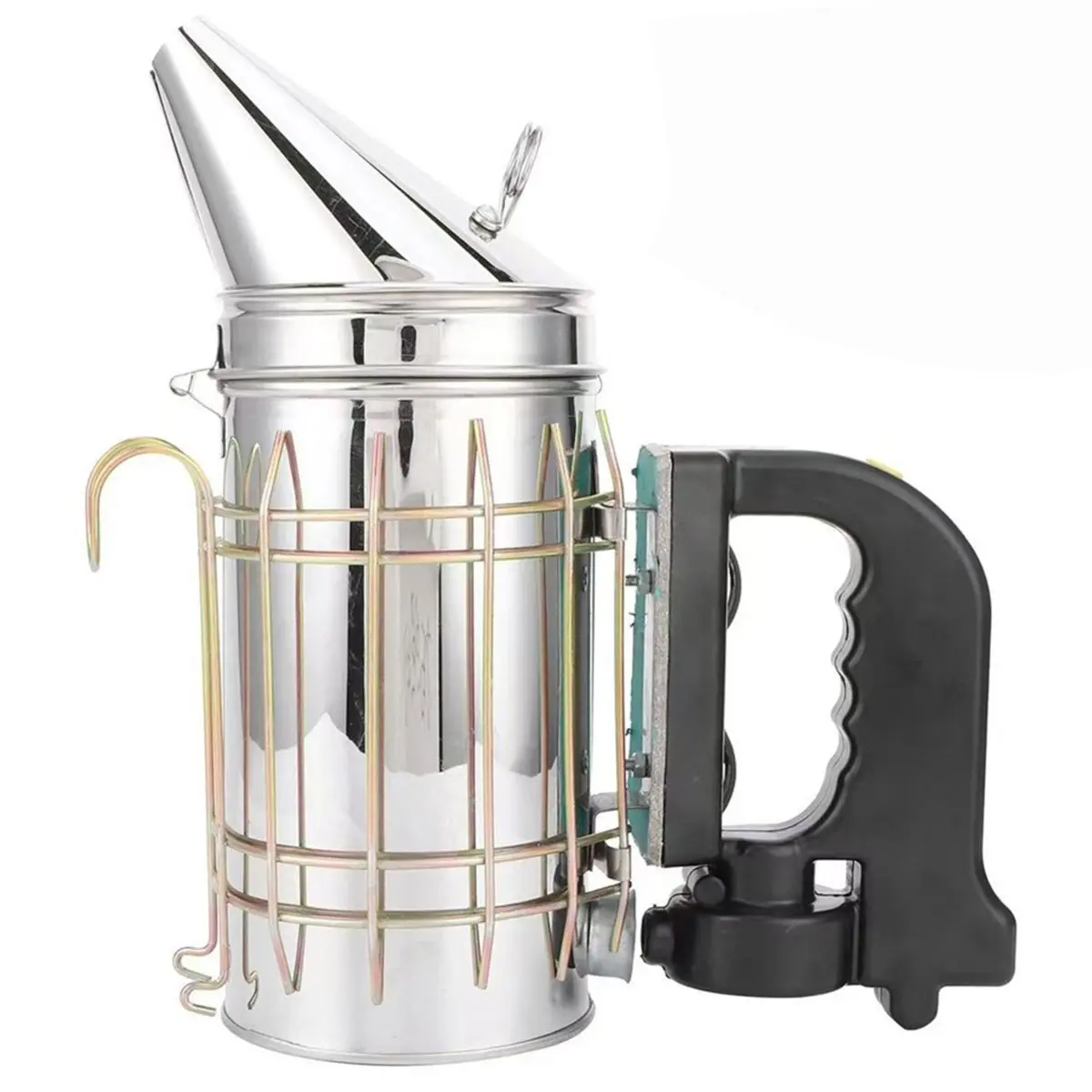 Electric Beehive Smoker 5V Stainless Steel with Heat Shield Handle Beekeeping Tool