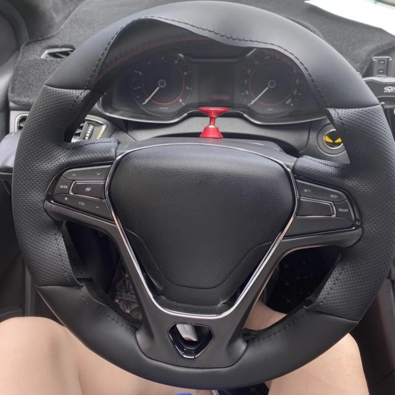 

Hand-Sewn Microfiber Leather Car Steering Wheel Cover For Chery Tiggo 8 Tiggo 7 5X Arrizo 5 Car Interior Accessories