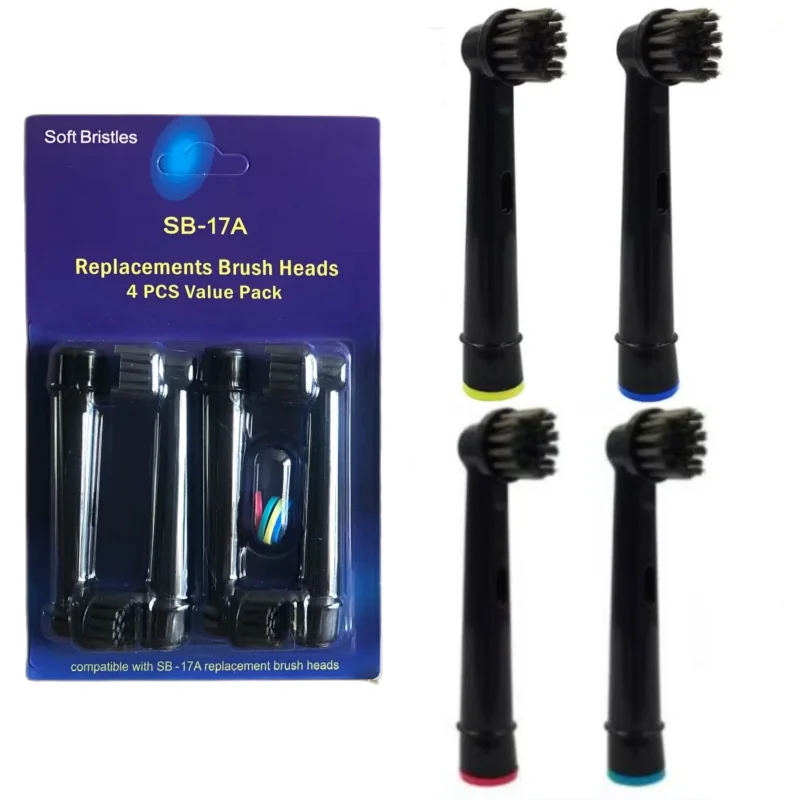 12PCS/8PCS/4PCS SB17A Eco Bamboo Charcoal Bristles Recyclable Electric Toothbrush Heads For Oral B