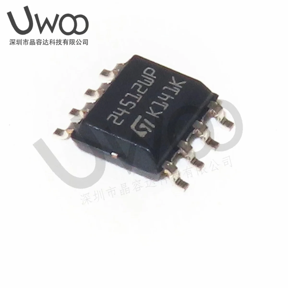 5PCS/LOT M24512-WMN6TP 24512WP EEPROM Memory IC 512Kbit I²C 1 MHz 500 ns 8-SOIC