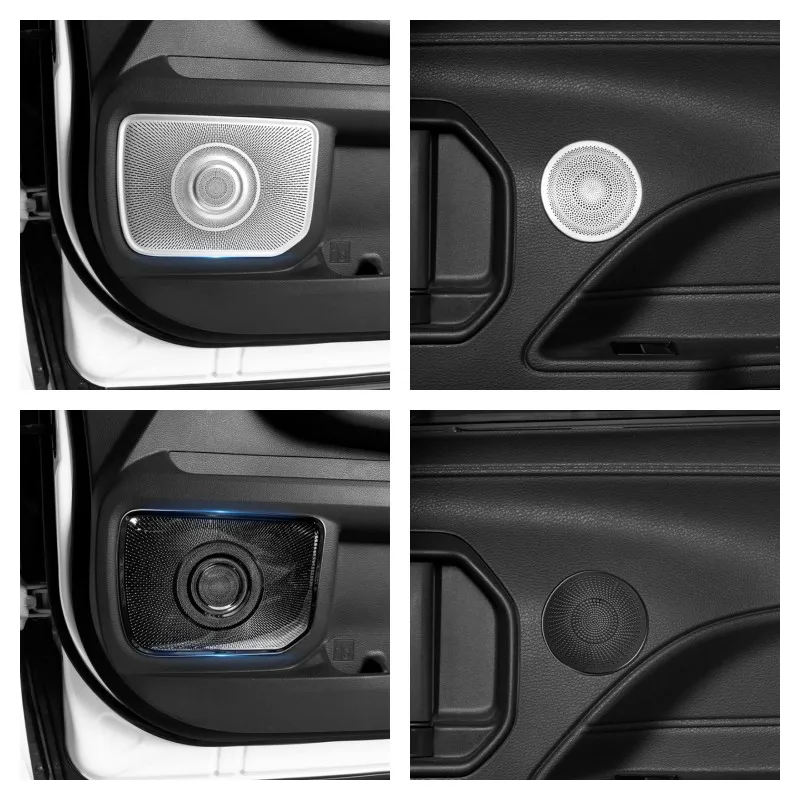 For Toyota Sienna XL40 2021 2022 2023 Car Styling Auto Accessories Stainless Steel Trim Car Stereo Speaker Door Sticker Cover