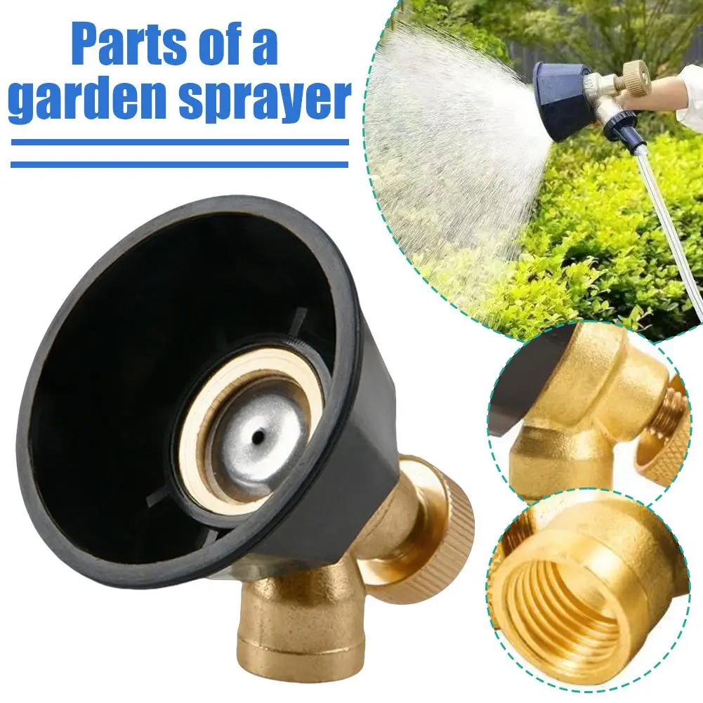 1PC Adjustable Nozzle Black Whirlwind Atomization Sprinkler Head for Garden Agriculture Garden Tool