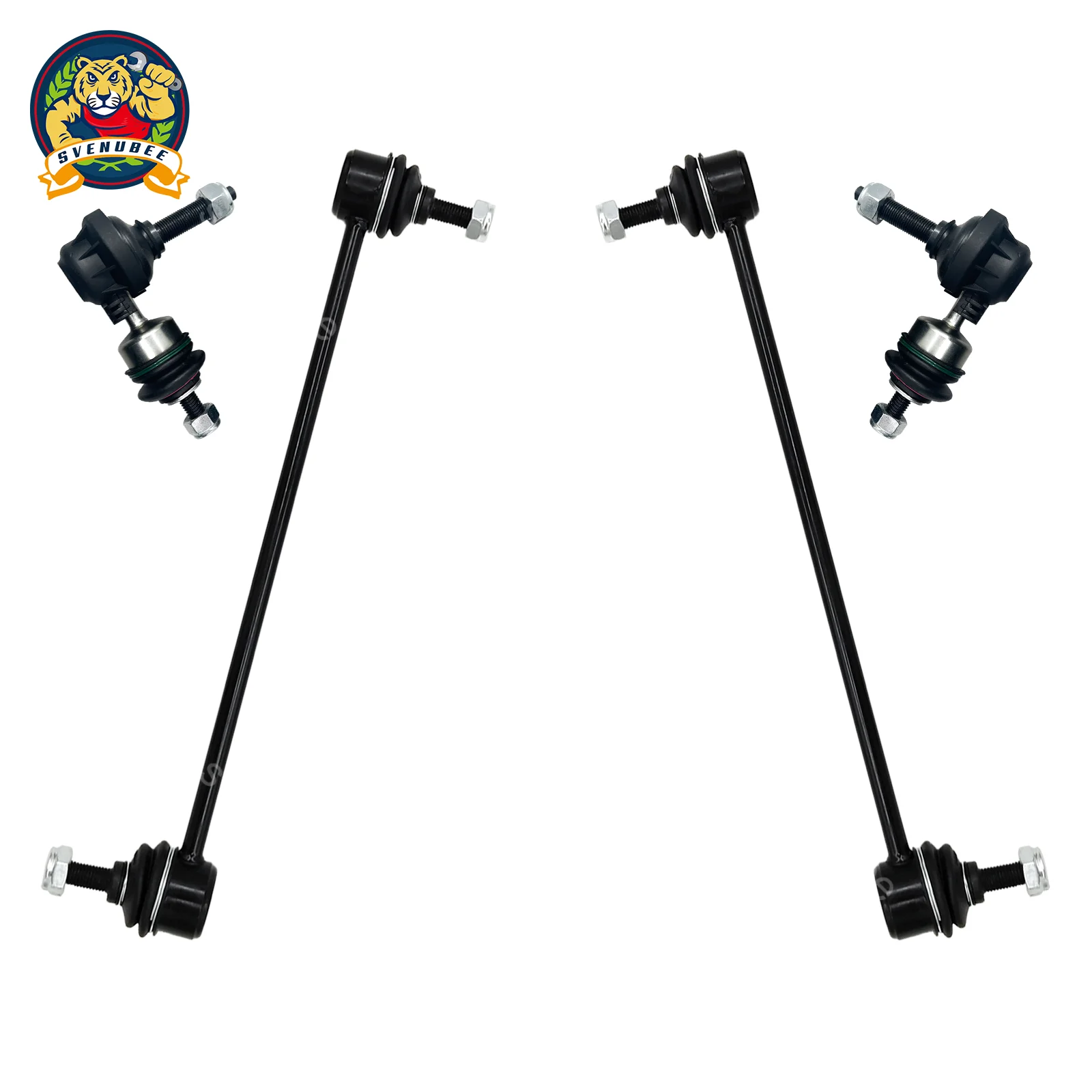 Svenubee 4pcs Front and Rear Stabilizer Sway Bar End Links Kit for FORD FOCUS C-MAX 2012 2013 2014 2015 2016 2017 2018