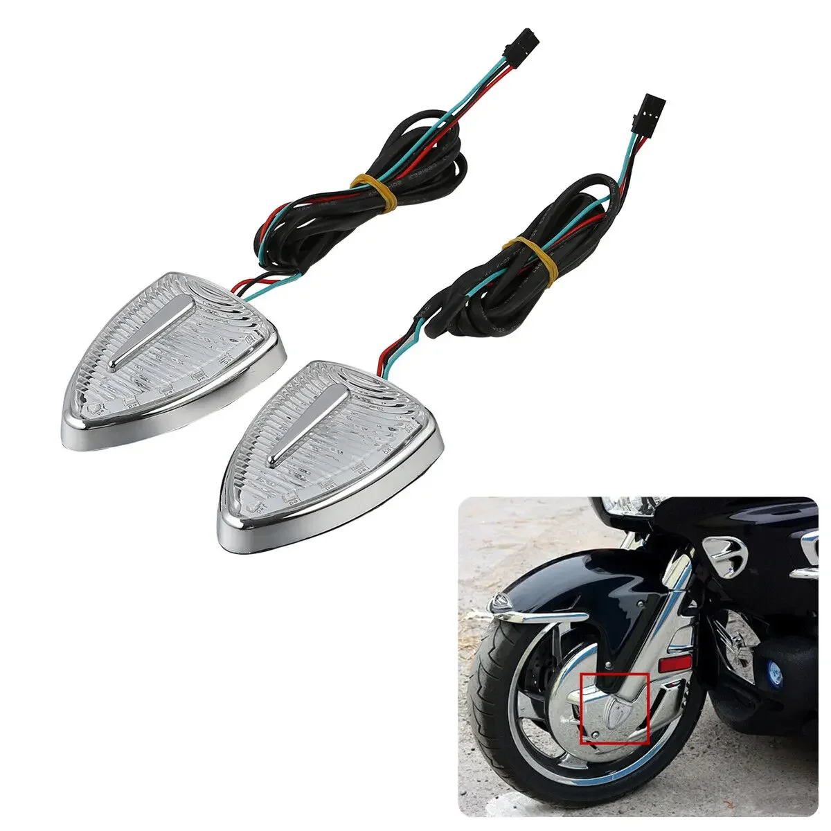 

Aero Head Marker Light Smoke Len Fit For Honda Goldwing 1800 GL1800 Airbag 2001-12017 F6B 2013-2017