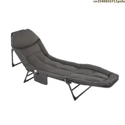 Ultralight Folding Deck Chairs Modern Chaise Lounge Travel Camping Bed Lunch Break Oxford Cloth Bed Single Living Room Furniture