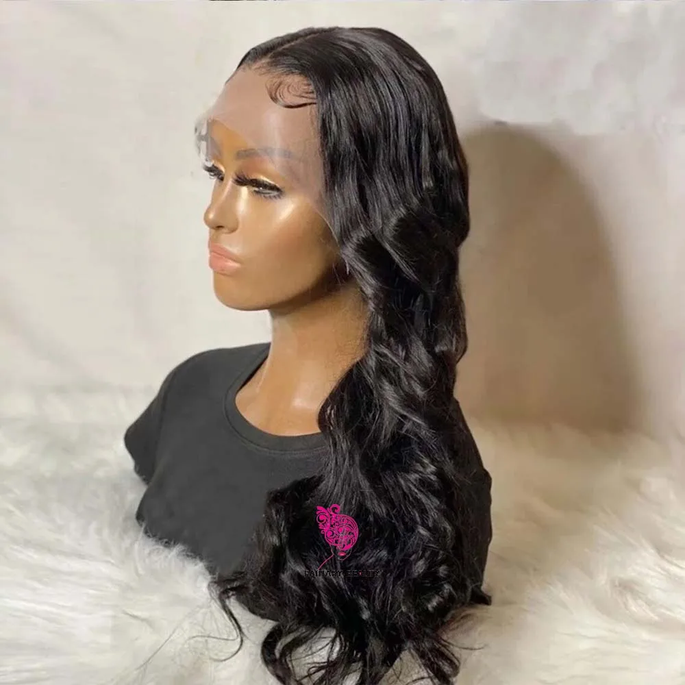 Lace Front Wigs For Black Women Long 30 inch  Loose Wave Middle Part Lace Wig With Baby Hair Easy Install  Human Hair Wigs