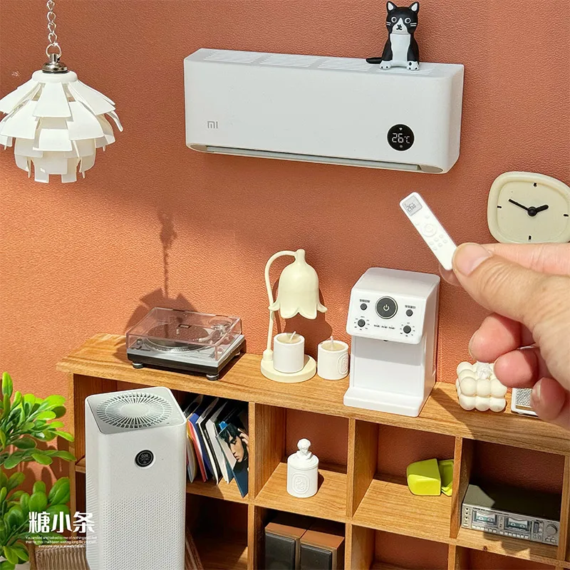 Miniature Furniture Air Conditioner  1:12 Air Purifier Miniature Electrical Appliances New Diy Miniature Dollhouse Model