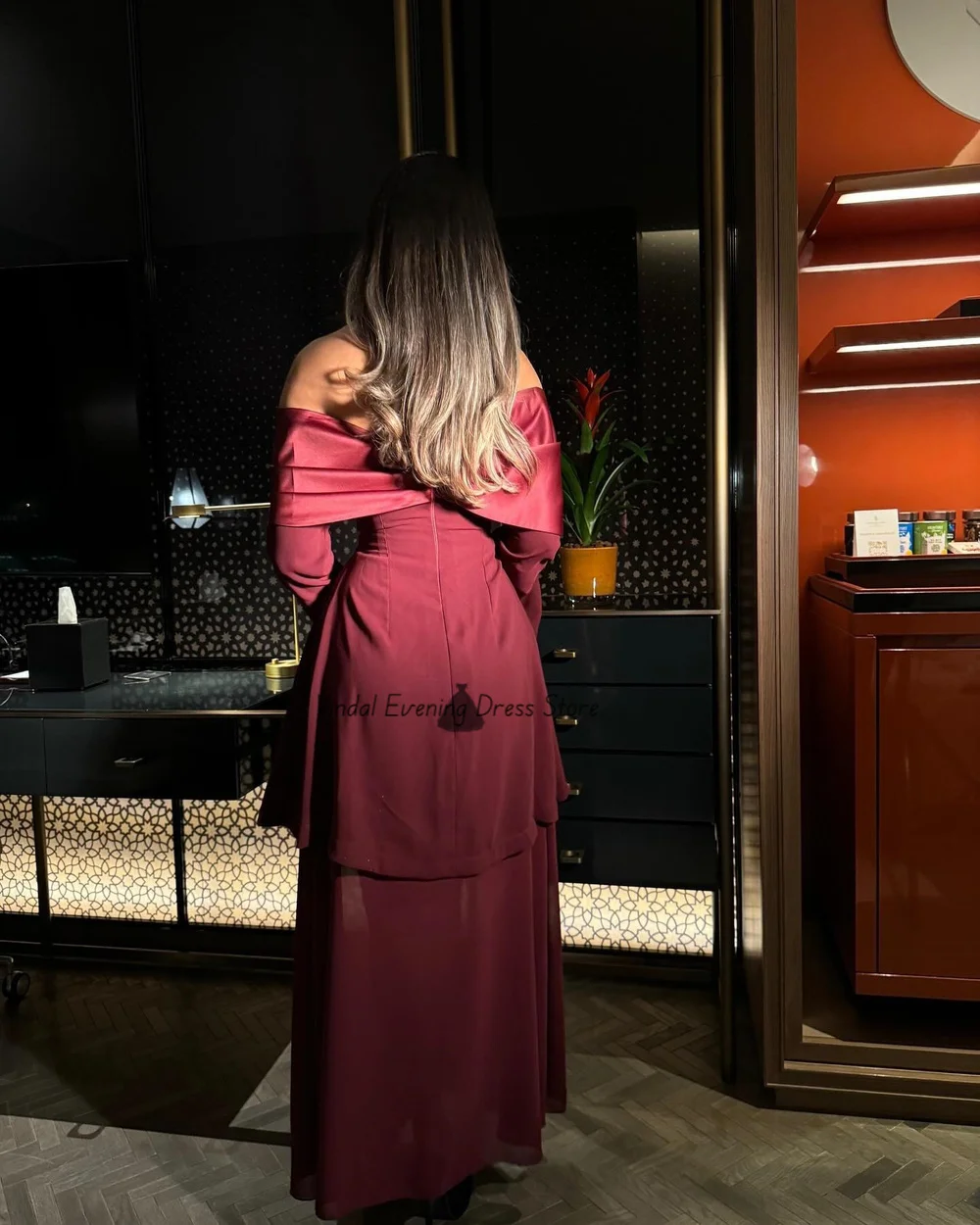 Vindal Lange Mouwen Enkellange Off-the-shoulder Hals Strapless Hoge Kwaliteit Luxe Elegante Formele Aangepaste Vrouwen 2025