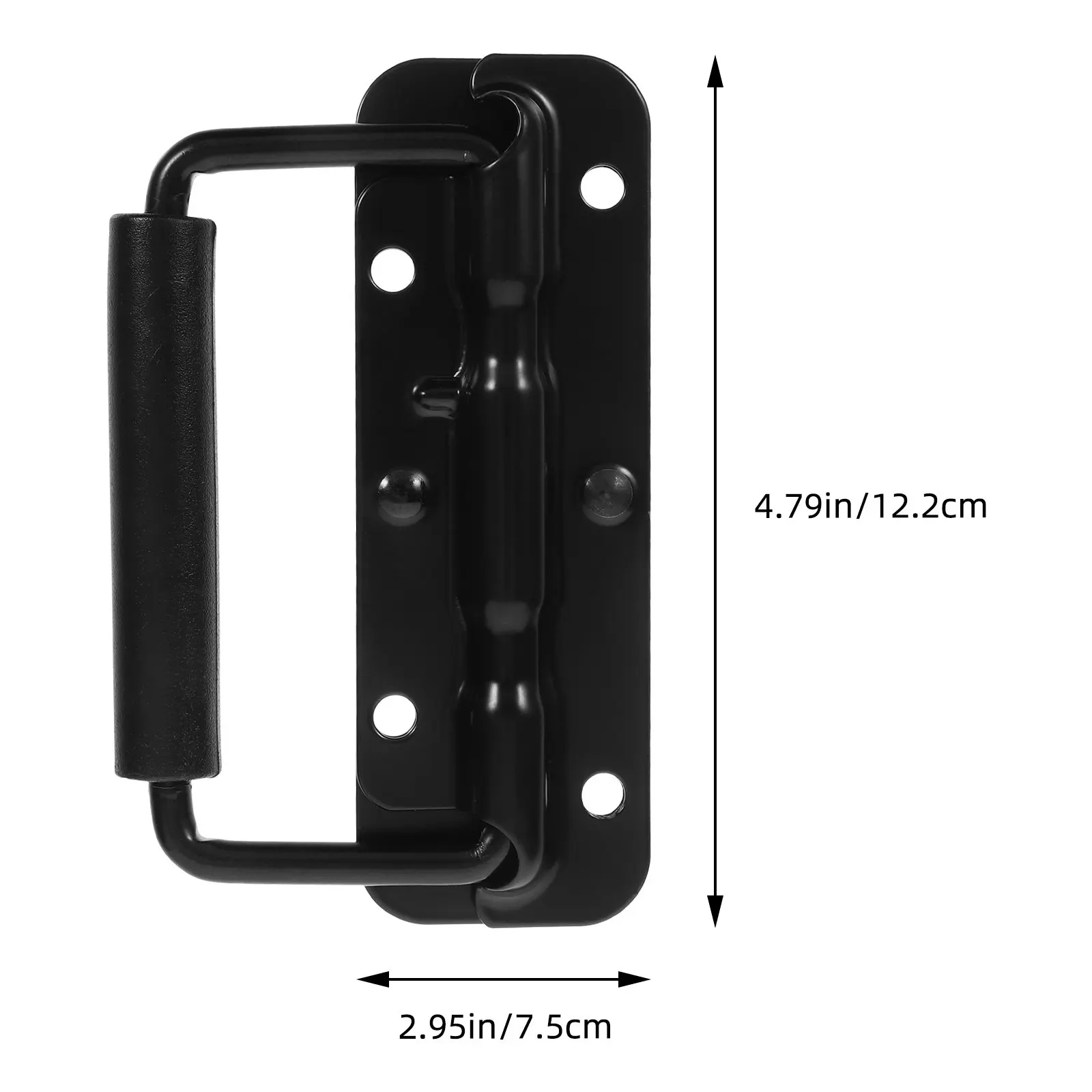 Stylish Stainless Steel Folding Handle for Toolboxes Chests Cabinets Heavy Duty Metal Box Handle Case Hardware Mount Pull Design