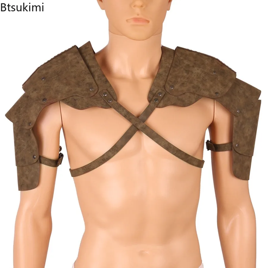 الرجال في العصور الوسطى الكتف بولدرون قابل للتعديل القراصنة الدروع زي ملحق درع الكتف لجميع القديسين زي حفلة فستان