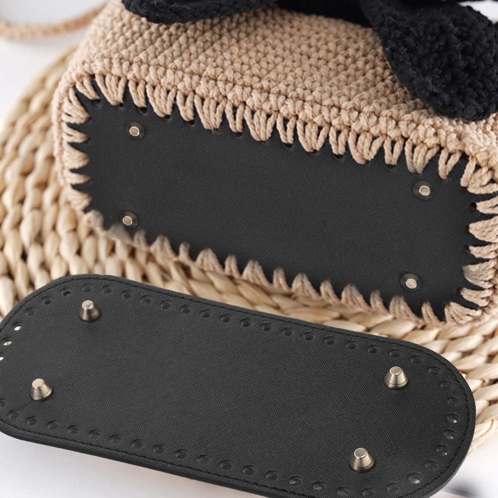 Embroidery Bag - 2Pcs Crochet Base Board with Handle