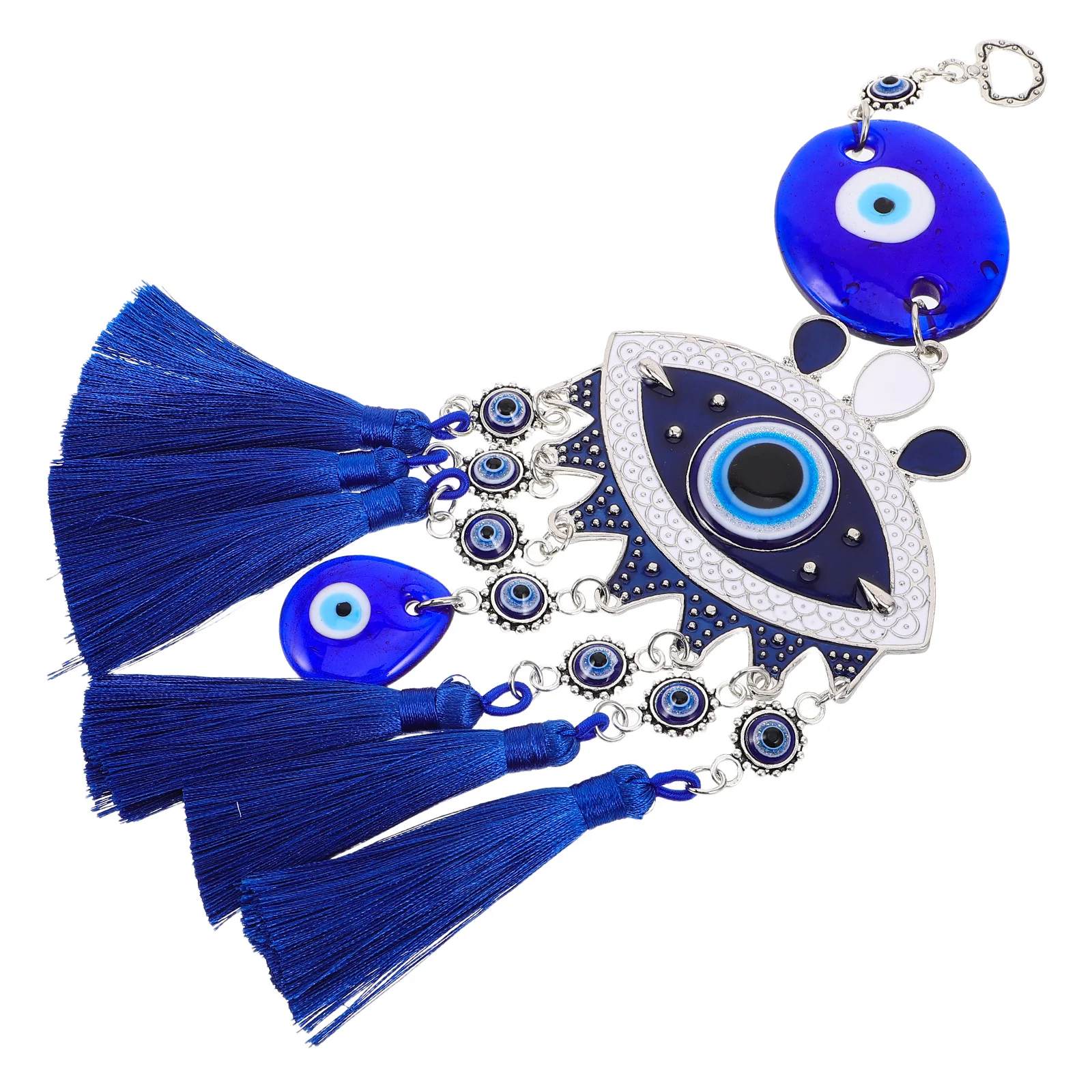 

Blue Eye Hanging Ornament Metal Wind Chime Retro European Home Office Decoration Chic Car Accessories