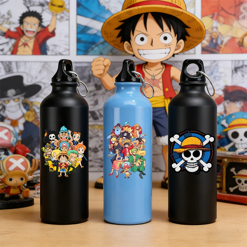 

500ml Kettle Ones Piece Kids Sports Aluminum Mountaineering Cup Water Bottle Man Boys Cute Anime Gmae High-capacity Flask Kettle