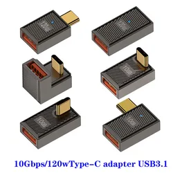 6A/120W  USB Type C   OTG USB Adapter  USB-C Male To USB A Female Type-C Converter For Macbook Samsung  OTG Connector