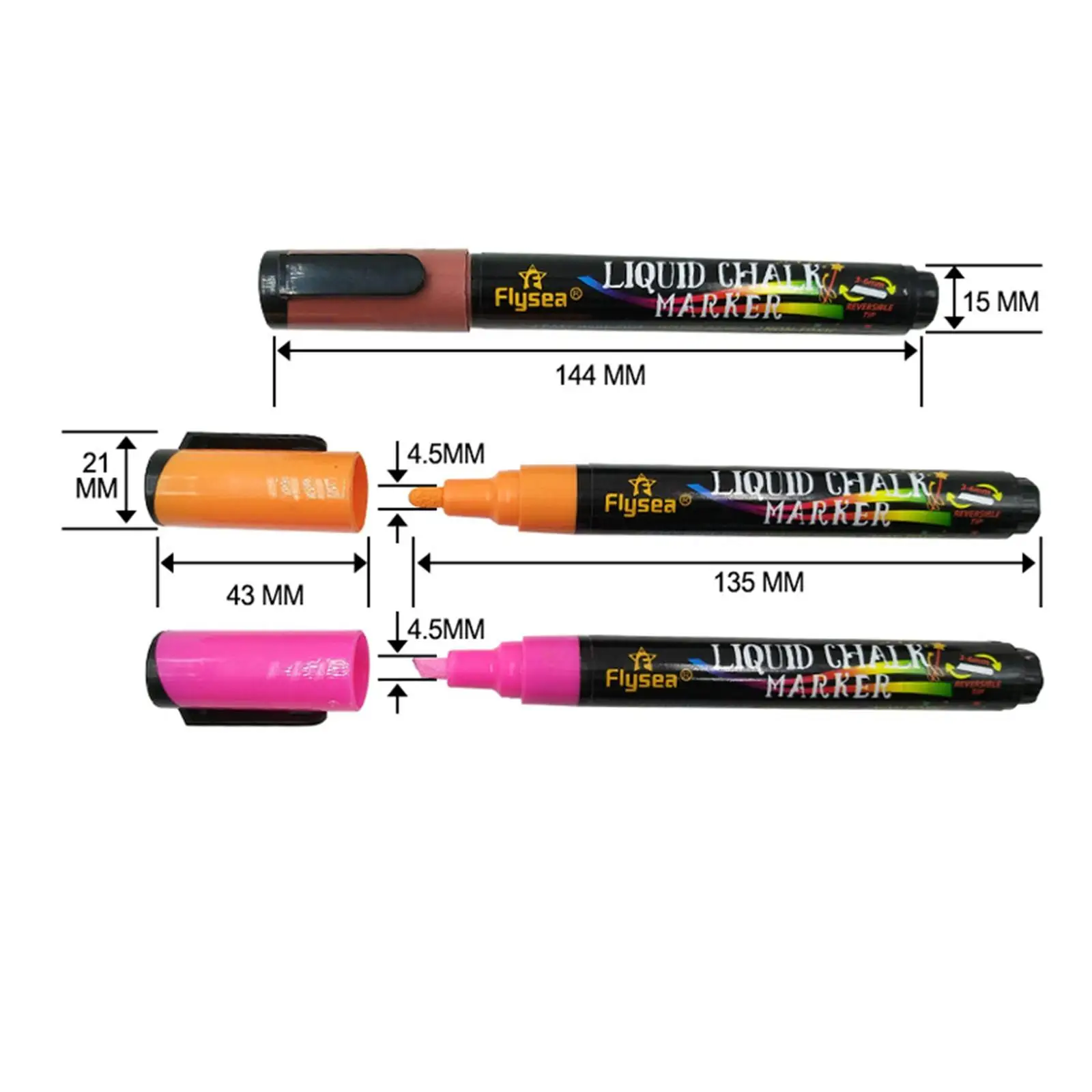 Waterproof Quick Dry Liquid Chalk Marker Pens Set for Kids Students Teachers Creative Color Erasable Highlighters