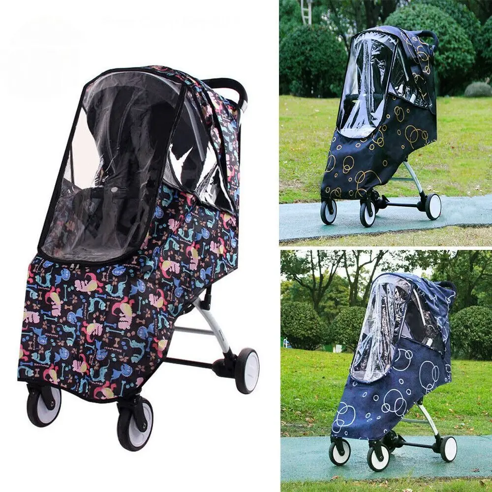 

Oxford Cloth Stroller Rain Cover Wind Dust Shield Stroller Accessories Infants Car Rain Cover Winter Thicken Waterproof