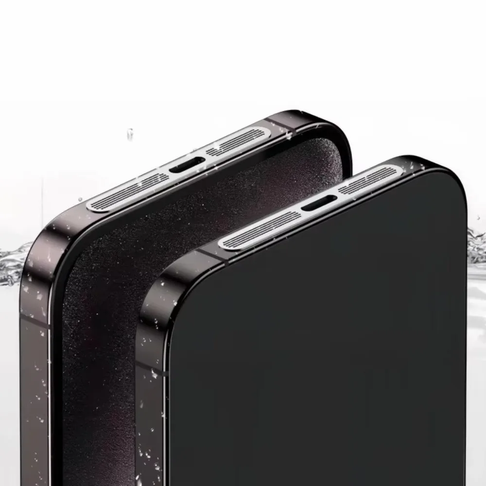 Mesh Cover Dustproof Net Stickers Integrated Design Adhesive Metal Anti Dust Net Sticker for iPhone 17Pro/17 Pro Max