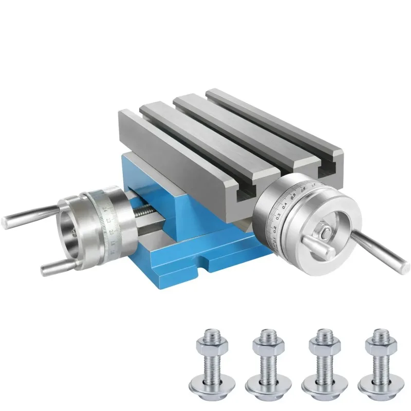 Cross Slide Table Milling Machine Worktable Precision Cross Vise Workbench 330 X 220 Mm T-groove Size 12 Mm