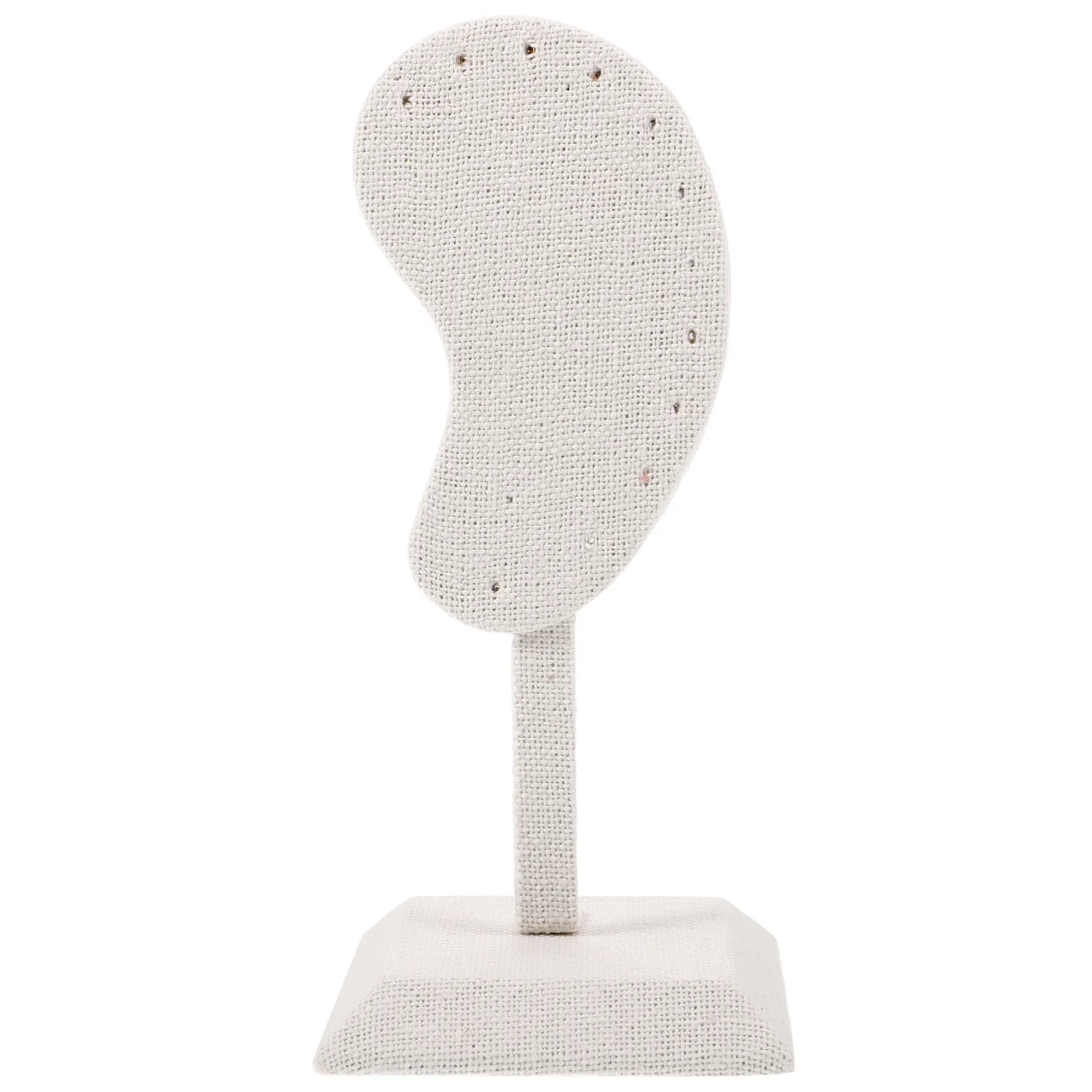

Ear-Shaped Jewelry Display Stand for Earrings Necklaces Ear Studs Elegant Portable Organizer Sturdy Jute Material Earring