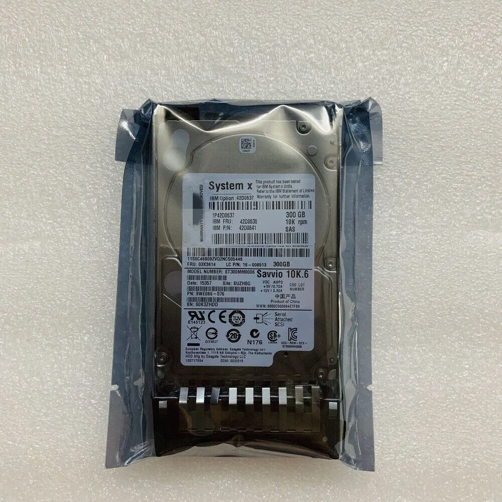 FOR IBM 42D0637 42D0638 42D0639 42D0641 300 GB 10K RPM 2.5