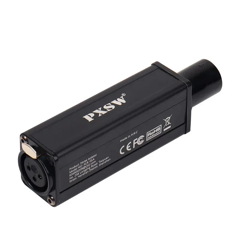 

XLR Audio Noise Isolator Balanced Audio Common Ground Current Sound Elimination Noise Reduction Mixer Microphone Sound-A37R