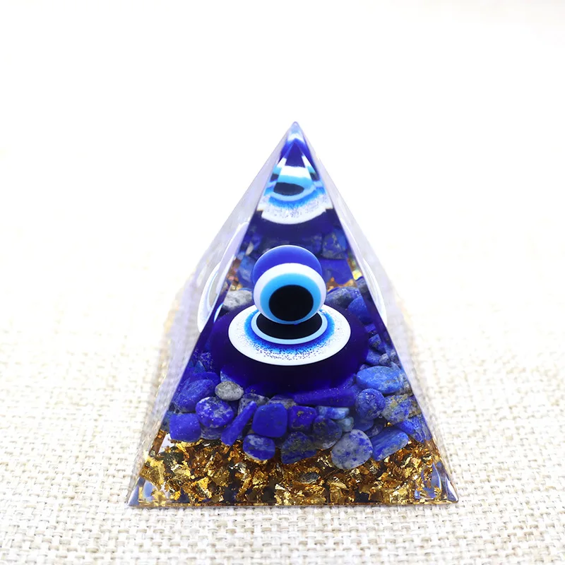 Crystal Pyramid Epoxy Resin Real Home Ornament