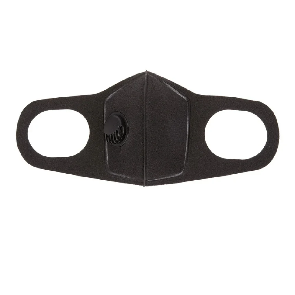 Black Anti Dust Mask PM2.5 Breathing Filter Valve Face Mouth Masks Reusable Mouth Cover Anti Fog Haze Respirator Men Women