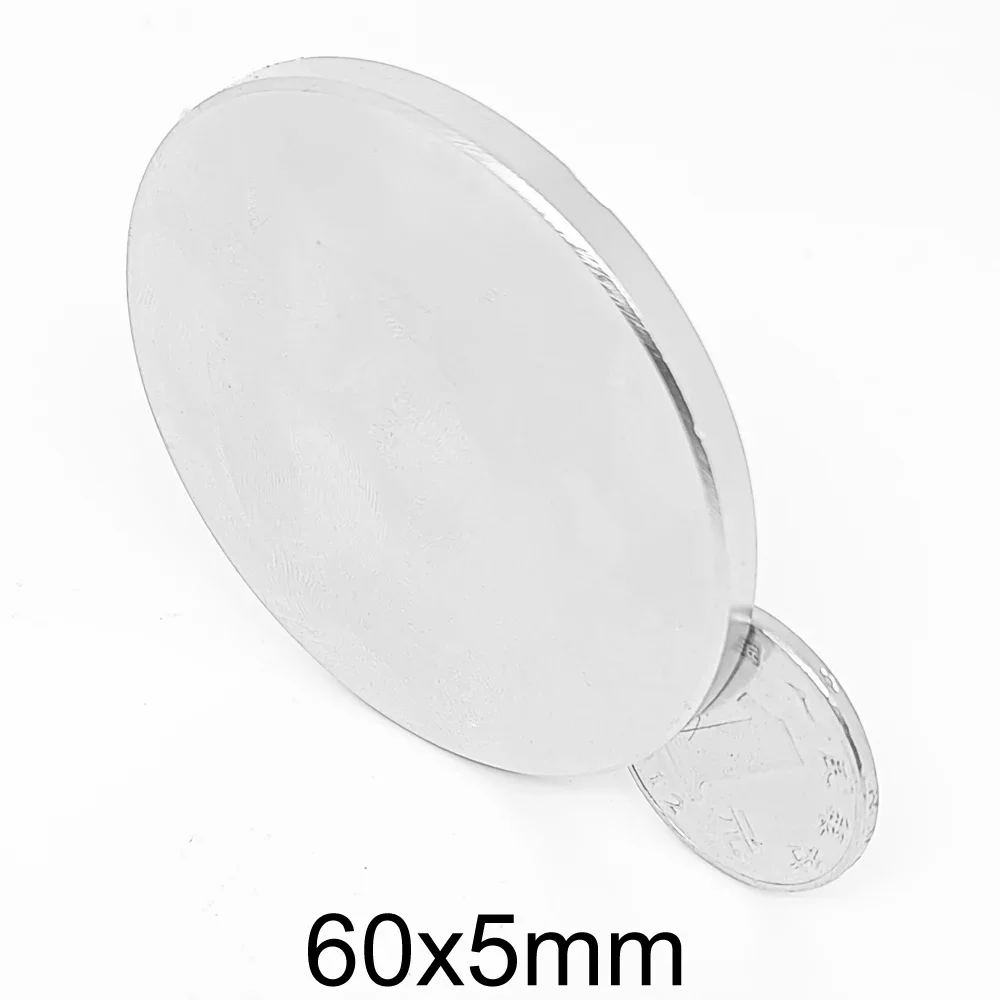 60x5 mm Powerful Magnet 60mm x 5mm for Home Refrigerators, Offices DIY, Big Round Magnet