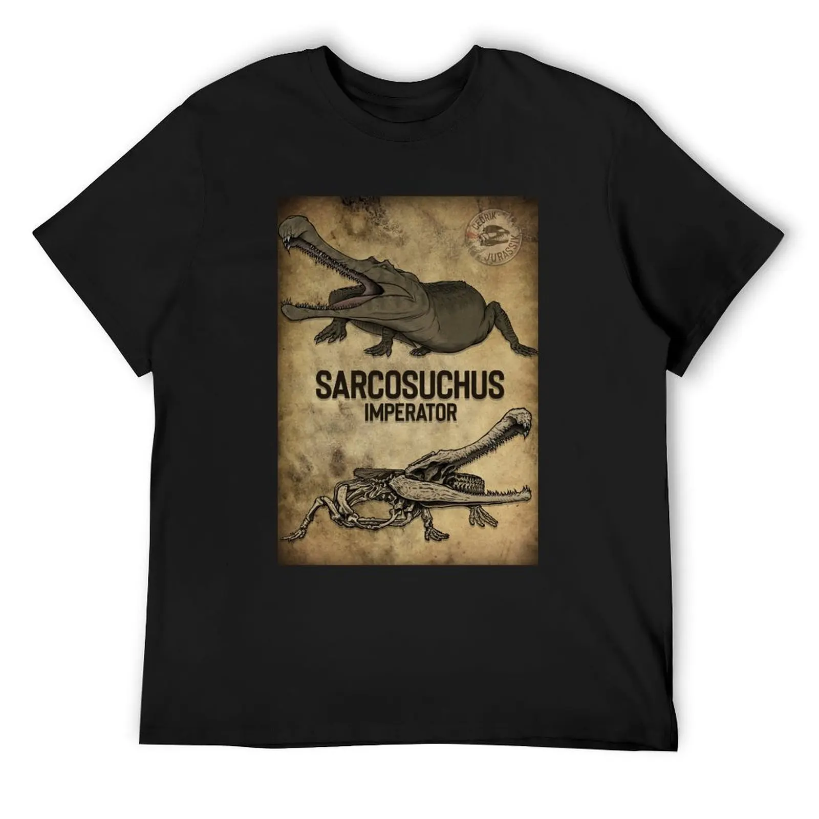 

Sarcosuchus bones & scales T-Shirt korean fashion anime figures rapper graphic tees blacks compression shirt men