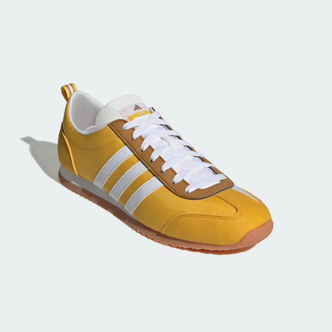 

Adidas New Suede Thin-Soled Casual Shoes for Men and Women, Vs Jog 2.0 Series, Lightweight and Comfortable Low-Top Everyday Sneakers, Yellow and White Color-Blocking, Versatile, Lightweight and Wear-Resistant Sneakers, Recommended for Couples, Jp5760