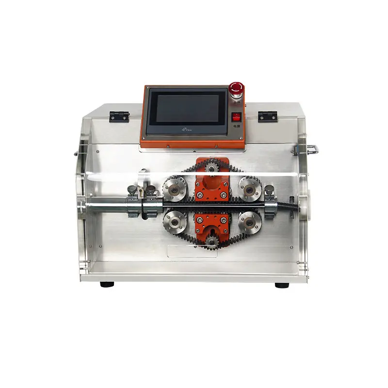 

Fully automatic rubber heat shrink tubing high-speed braided corrugated tubing cutting machine