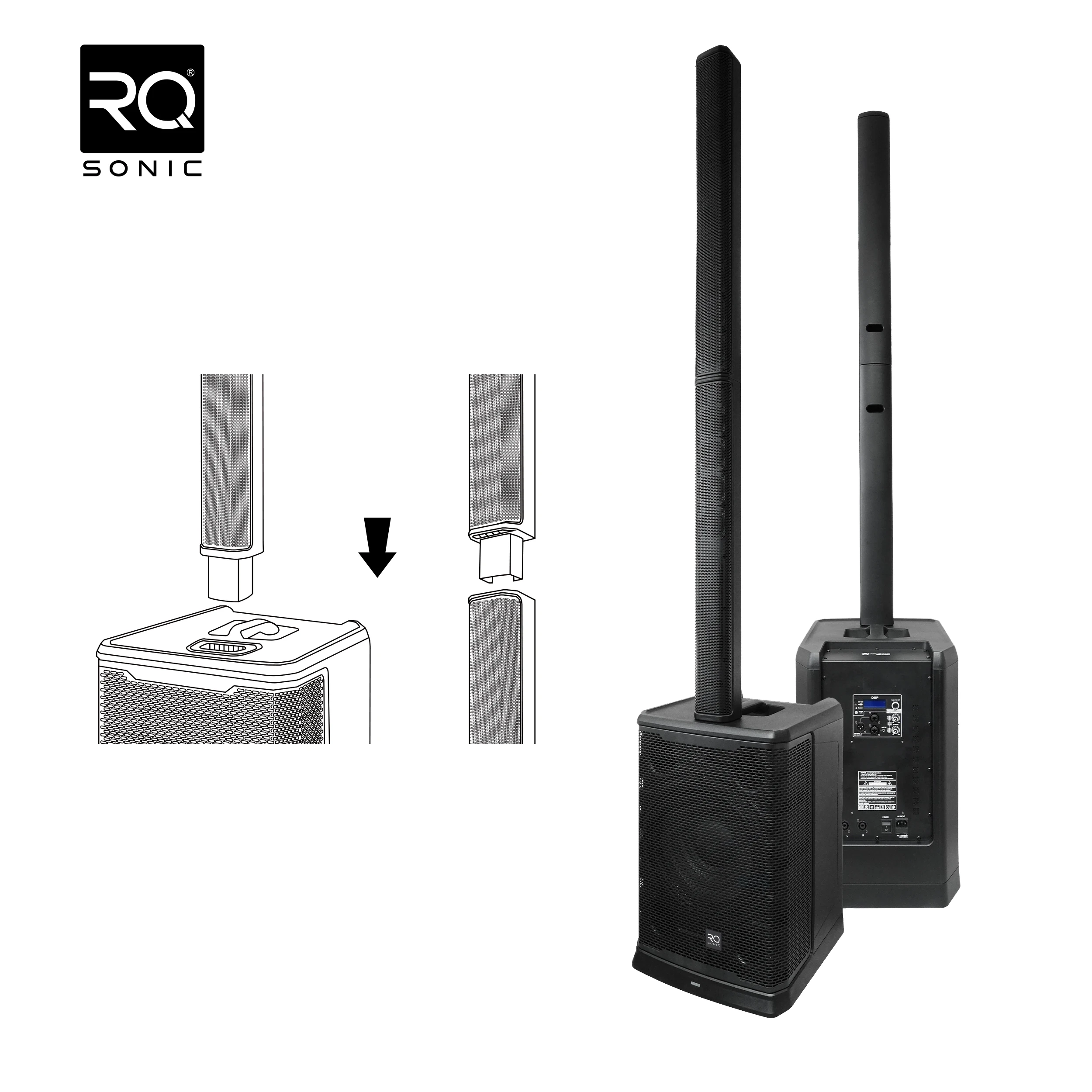 

E1212 New Design 4000W 12-inch Speaker Post Amplification System Professional Audio Active Post Speaker