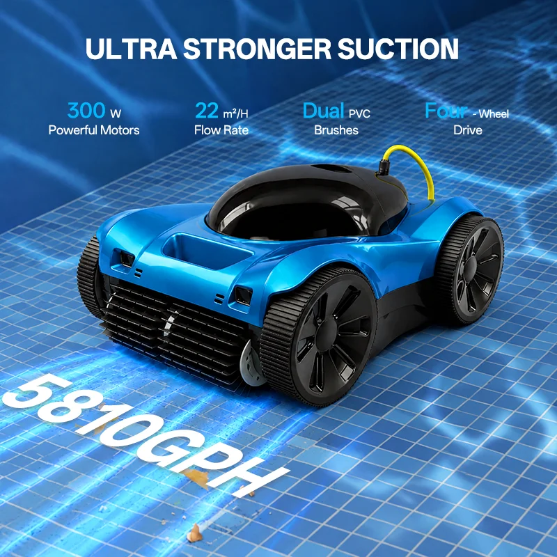 Addotron Filter Waterline Underwater Swimming Smart Wireless Cordless Automatic Robotic Vacuum Cleaner Pool Cleaning Robot