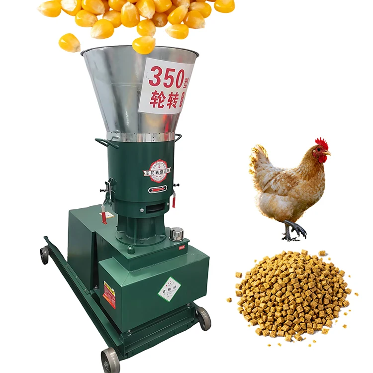 Mini Pellet Machine Pelletizer Machine for Animal Feeds 100-150kg/h Feed Pellet Machine With Best Price